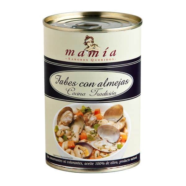 Legumbres Cocinadas Fabes Almejas Mamia