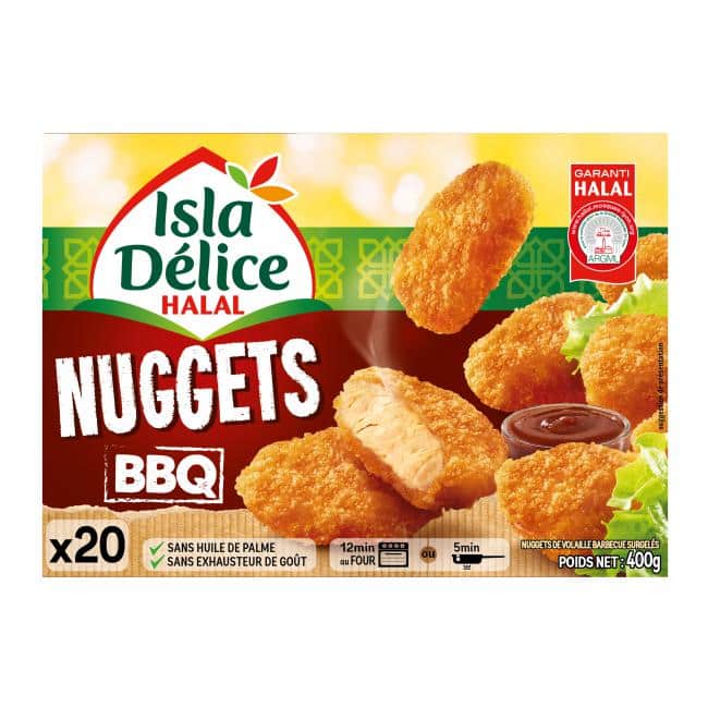 Large Square Nuggets De Dinde Sauce Bbq 400g